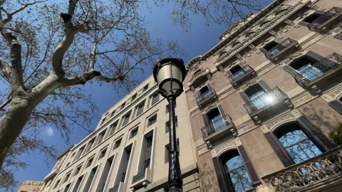 City architecture in Barcelona 스톡 동영상 339563887