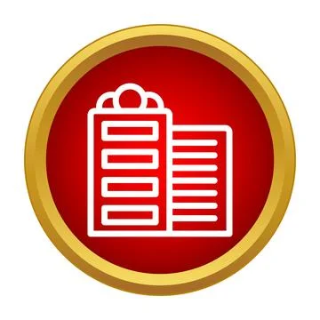 City architecture building icon representing business office real estate Ilustração Stock