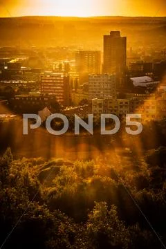 City armageddon Stock Photos