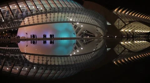 City of Arts and Sciences 12 Stock Footage 7758376