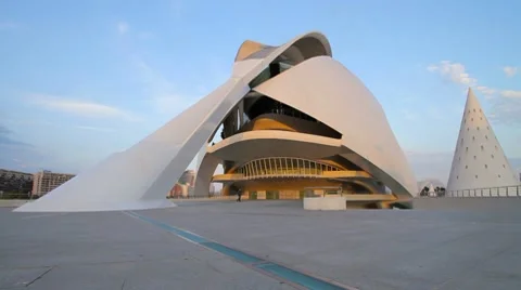 City of Arts and Sciences 4 Stock Footage 7755736
