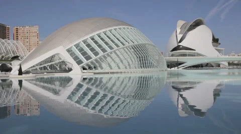 City of Arts and Sciences in Valencia, Spain 1080p Stock Footage