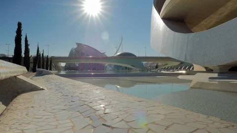 City Of Arts And Sciences In Valencia, Spain Vídeo Stock 102821753
