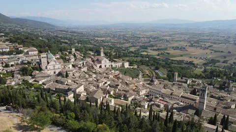 City of Assisi - Flyby Stock Footage 290239155