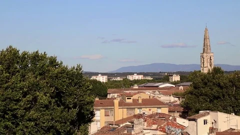 The city of Avignon Stock Footage 82893580