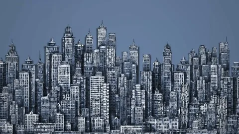 City background Stock Footage 133825621