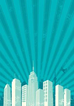 City Background Stock Illustration