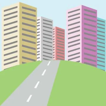 City Background Stock Illustration