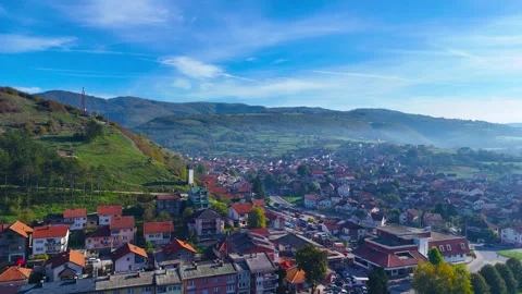 City Beneath the Peaks Stock Footage 306336911
