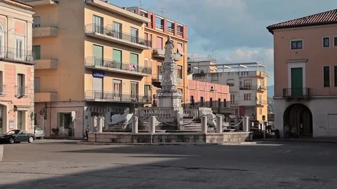 City Benevento italy Stock Footage 74569993