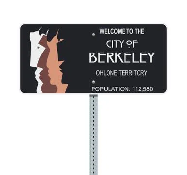 City of Berkeley road sign Stock Illustration