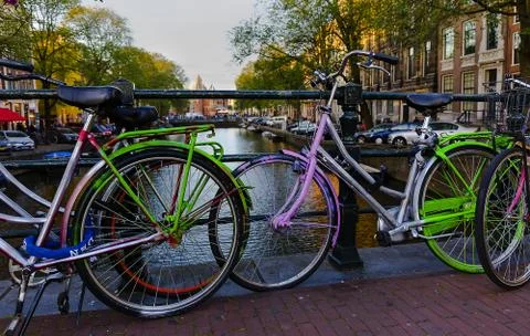 City of bikes Stock Photos