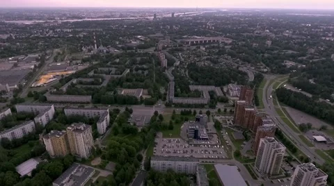 City bird eye view_Imanta Stock Footage 65192576