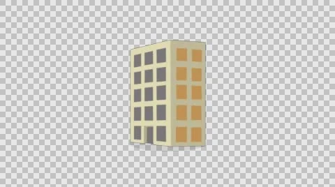 City Block of Flats Animation Stock Footage 56724945