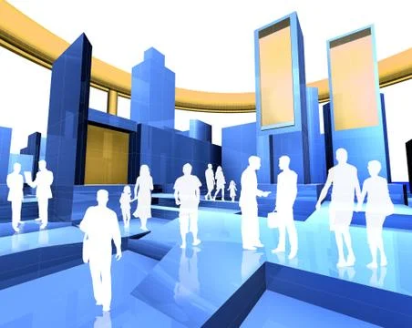 City blueprint Stock Illustration