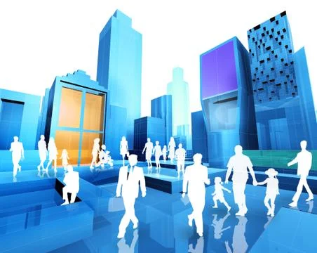 City blueprint Stock Illustration
