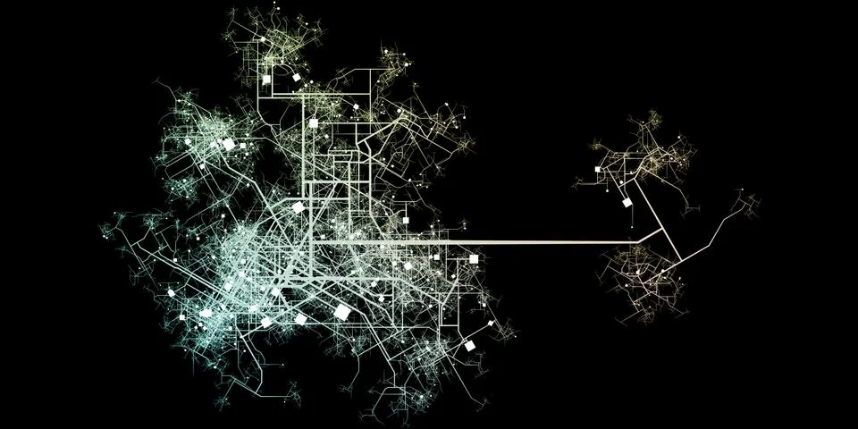 City Blueprints Stock Illustration