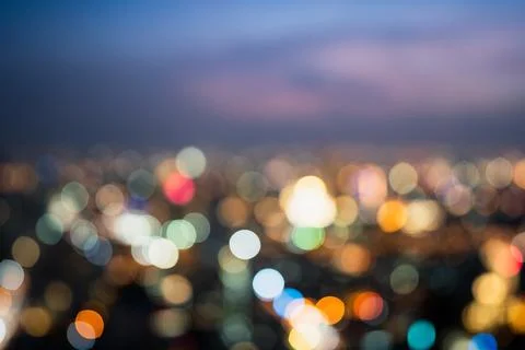 City Bokeh Stock Photos