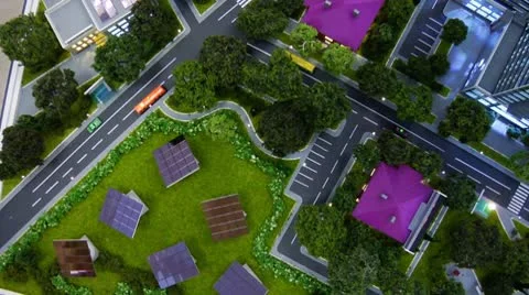 City breadboard mode 07 Vídeos de archivo 8974347