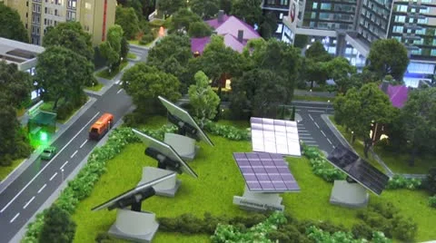 City breadboard mode 08 Vídeo Stock 8974483