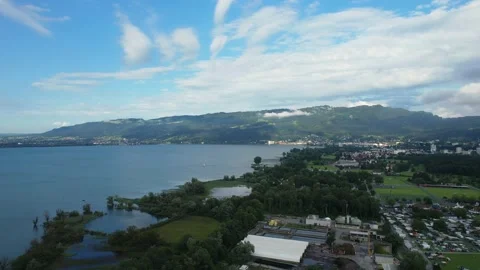 City of Bregenz Austria from above 動画素材 158574069