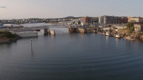 City Bridge Flyover Stock Footage 113960940