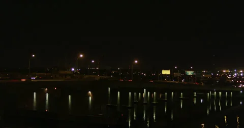 City Bridge at Night Stock Footage 30440761
