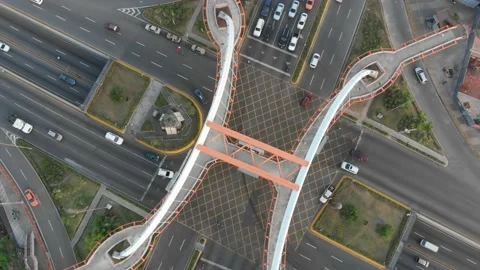 City bridge sunset Stock Footage 230376986