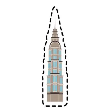 City building icon Ilustración de archivo