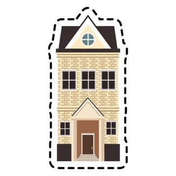 City building icon Ilustración de archivo