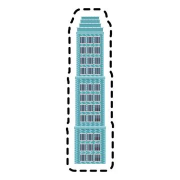 City building icon Ilustración de archivo