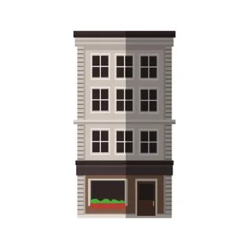 City building icon Ilustración de archivo