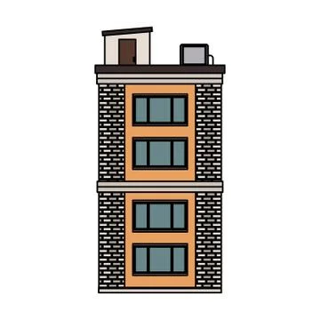 City building icon Ilustración de archivo