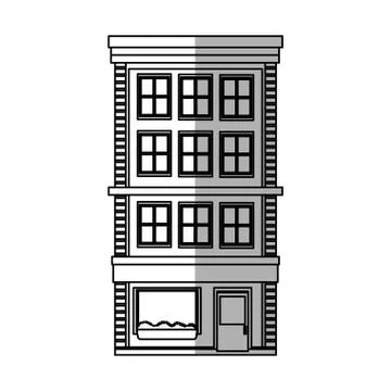 City building icon Ilustración de archivo