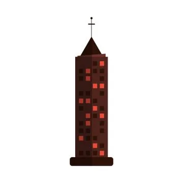 City building icon Ilustración de archivo