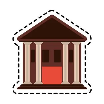 City building icon Ilustración de archivo
