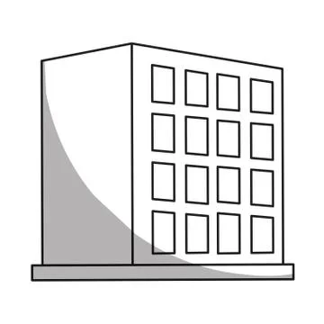 City building icon image Ilustración de archivo