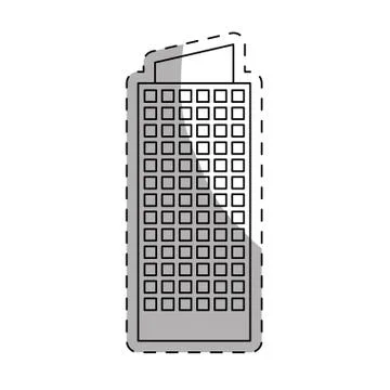 City building icon image Ilustración de archivo