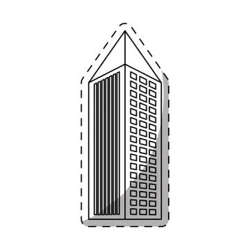 City building icon image Ilustración de archivo