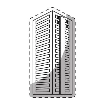 City building icon image Ilustración de archivo