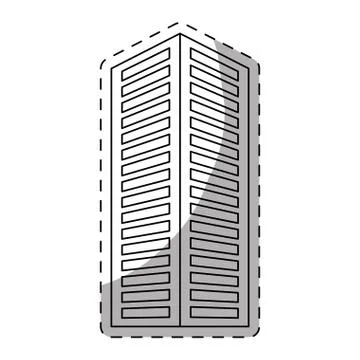 City building icon image Ilustración de archivo
