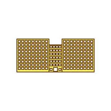 City building icon image Ilustración de archivo