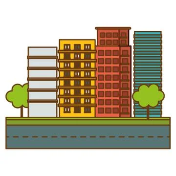 City building icon image Ilustración de archivo