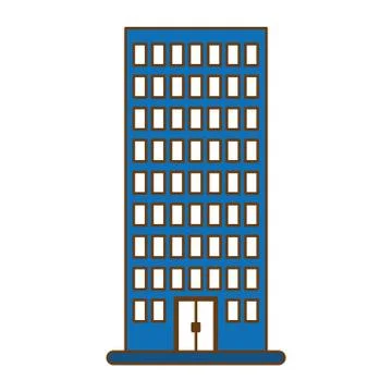 City building icon image Ilustración de archivo