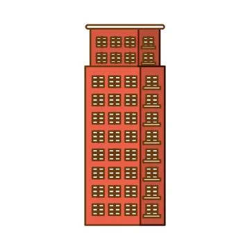 City building icon image Ilustración de archivo