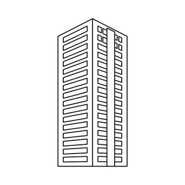 City building icon image Ilustración de archivo