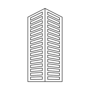 City building icon image Ilustración de archivo