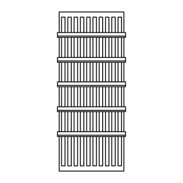 City building icon image Ilustración de archivo