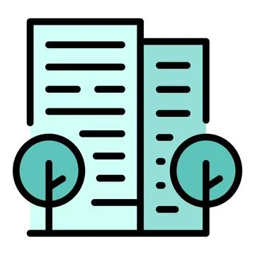 City building icon vector flat Ilustración de archivo