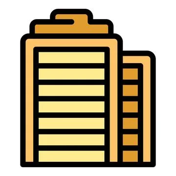 City building icon vector flat Ilustración de archivo